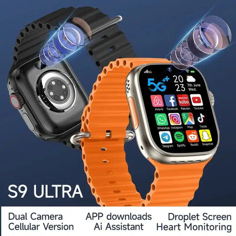 Montre S9 Ultra 4G à double caméra